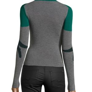 risto howling wolves turtleneck knit sweater